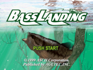 Bass Landing title screen for Playstation
